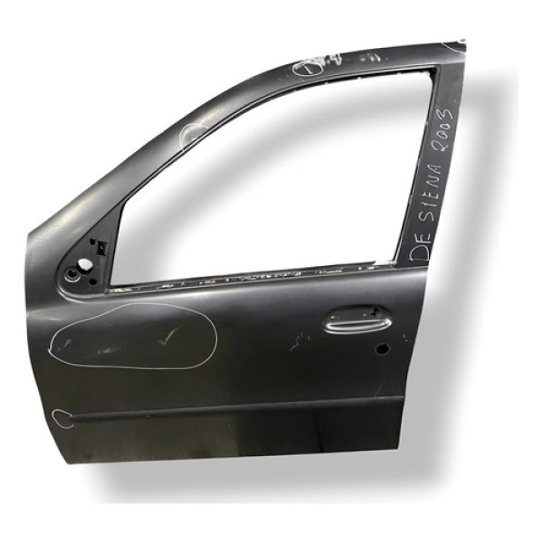 Porta Dianteira Esquerda Fiat Siena  2003 2004 2005 Detalhe Preto Esquerda Dianteira