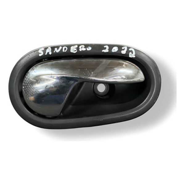 Maçaneta Interna Diant Direita Sandero 2021 2022 806708506r Prateado Dianteira