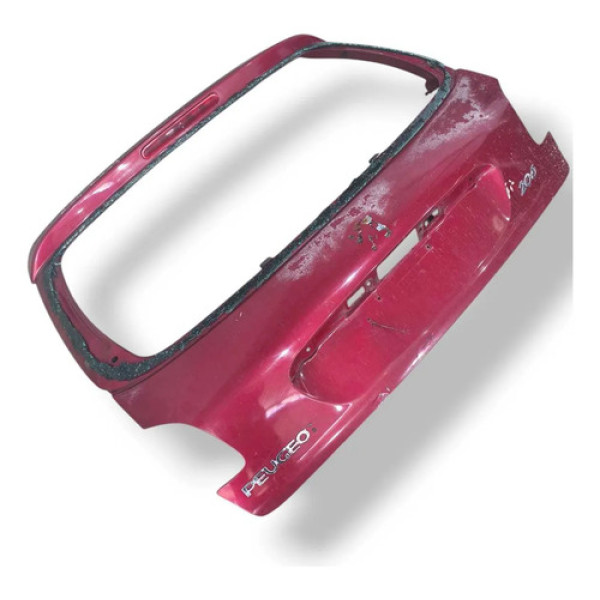 Tampa Traseira Porta Malas Peugeot 206 1.0 - 2001 A 2004 Vermelho