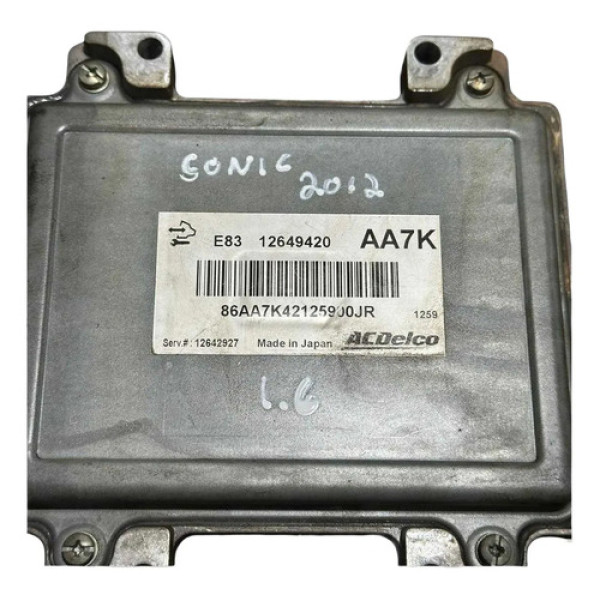 Módulo Injeção Chevrolet Sonic Sedán 2012 2013 12649420