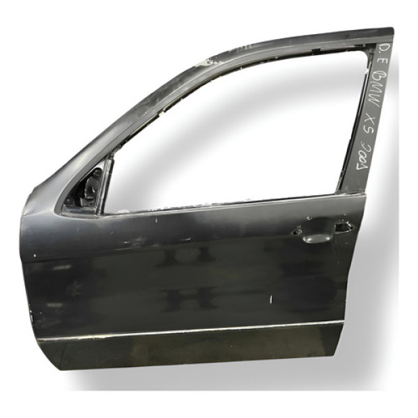  Porta Dianteira Esquerda Bmw X5 2001 2002 2003 2004  Preto Esquerda Dianteira