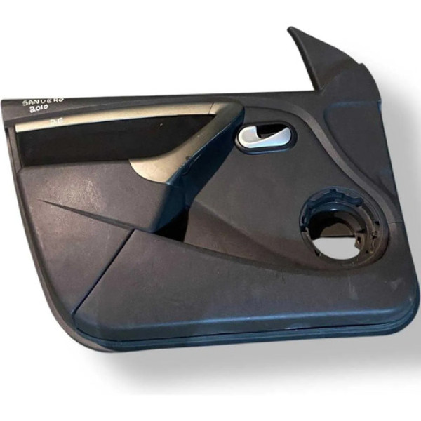 Forro Porta Dianteira Esquerda Renault Sandero 2008 A 2012 Preto
