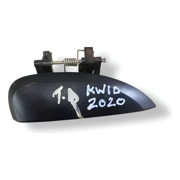 Maçaneta Externa Porta Traseira Lado Direito Kwid 1.0 2020 Preto Traseira