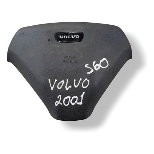 Bolsa Airbag Volante Volvo S60 2.0 2001 2002 2003 9208345 - Preto