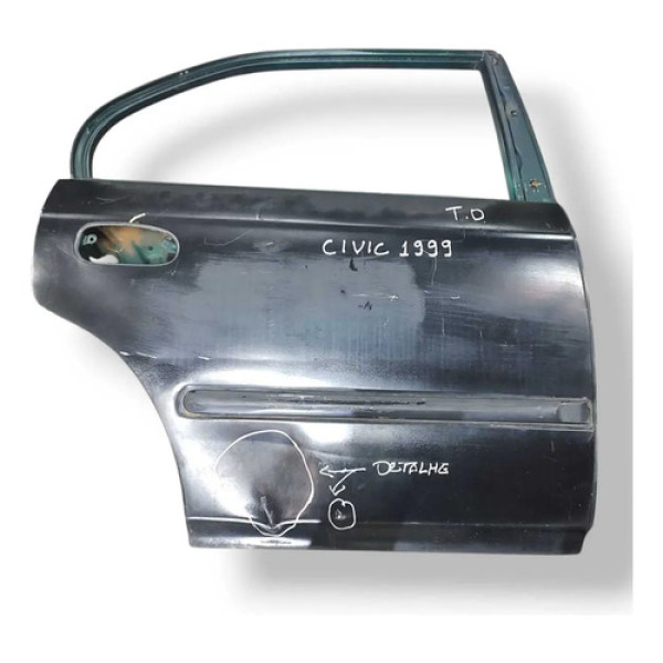 Porta Traseira Direita Honda Civic 1999 2000 Detalhes Traseira Direita Cinza