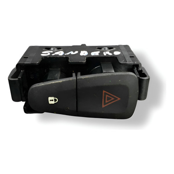 Botão Pisca Alerta Renault Sandero 1.6 2020 2021 2022 31601 Preto