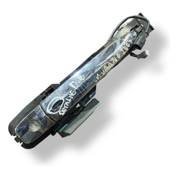 Maçaneta Externa Dianteira Esquerda C/detalhe Murano 2008 Prateado Dianteira