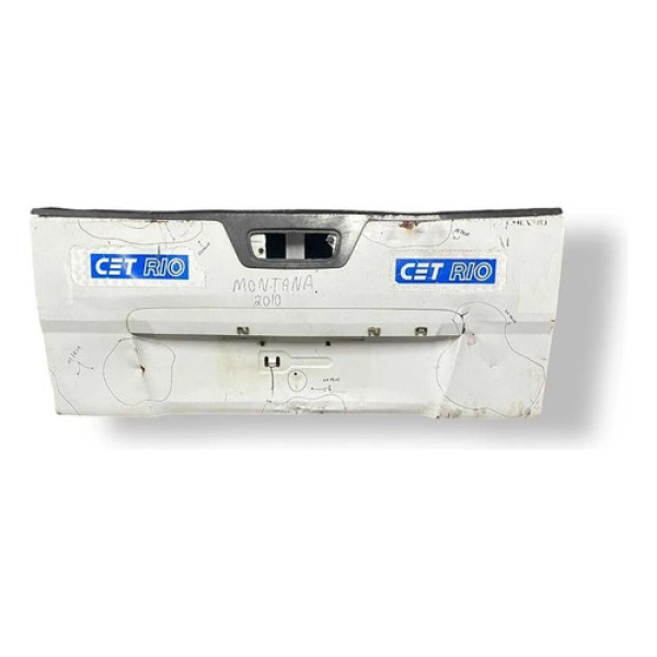 Tampa Traseira Porta Malas Gm Montana 2010 2011 2012 Detalhe Branco