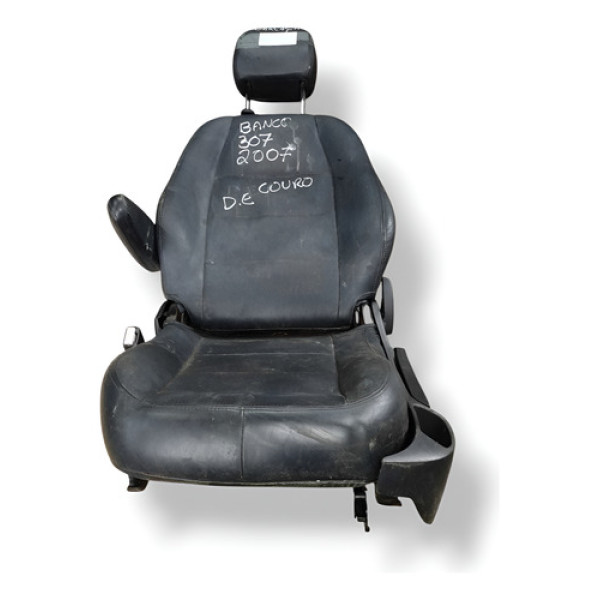 Carcaça Banco Dianteiro Esquerdo (couro) Peugeot  307 2007 Preto