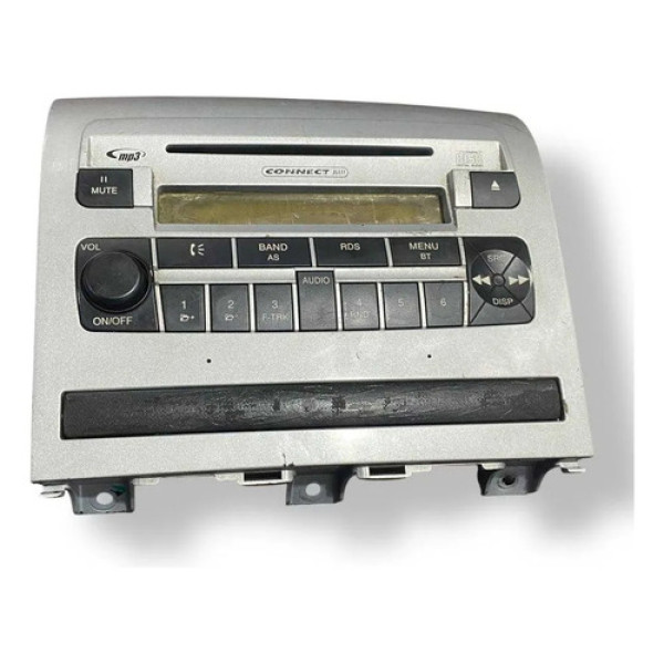 Frente Moldura Modulo Radio Fiat Siena 2005 2006 100169478 Preto