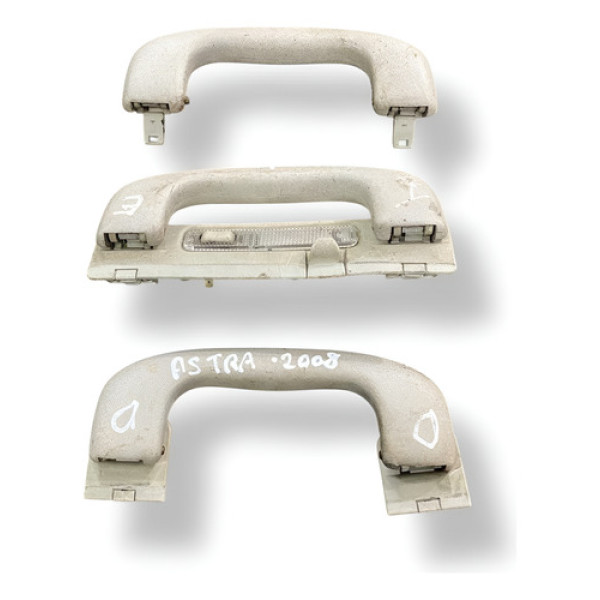 Trio Alças Puxadores Teto Gm Astra Sedan 2008 2009 24432410 Bege