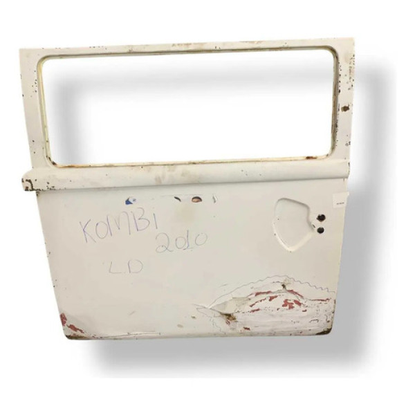 Porta Correr  Volkswagen Kombi 2008 2009 2010 2011 Detalhe Dianteira Direito Branco