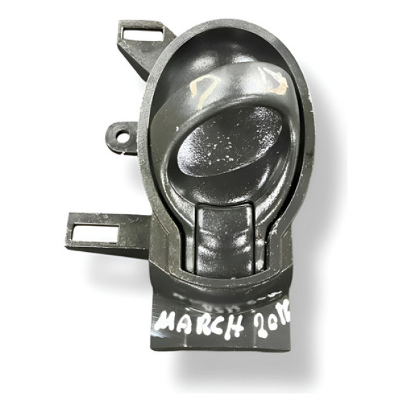 Maçaneta Interna Dianteira Direita Nissan March 2015 2016 Preto Dianteira