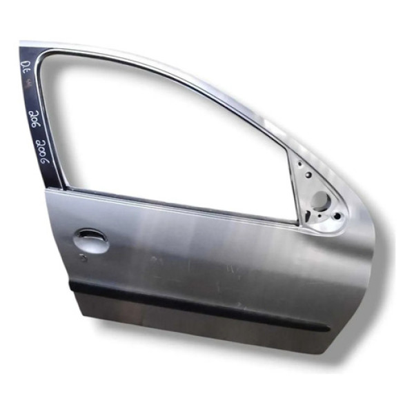  Porta Dianteira Direita Peugeot 206 207 - 2006 2007 2008 Dianteira Direita Prateado