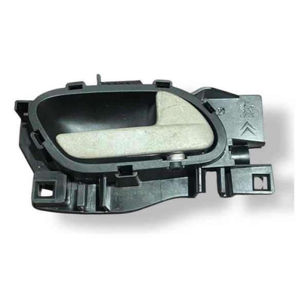 Maçaneta Interna Dianteira Direita Peugeot 2008 2017 303965 Preto Dianteira