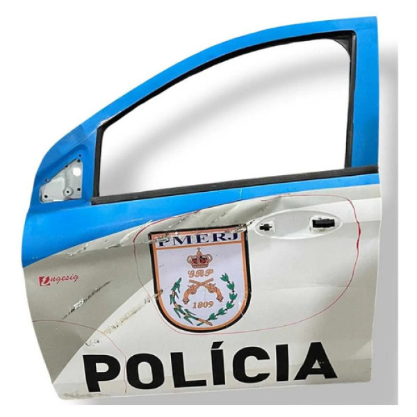 Porta Dianteira Esquerda Ford Ka 2015 2016 A 2021 C/detalhe Dianteira Esquerda Branco