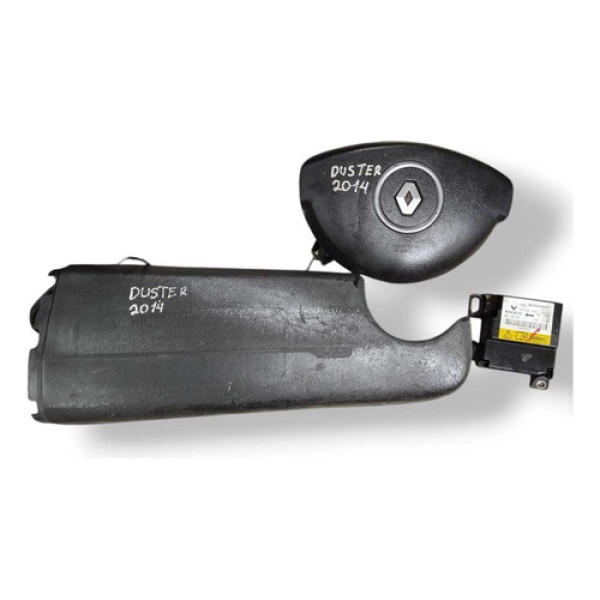 Kit Airbag Com Detalhe Renault Duster 2013 2014 2015 2016 Preto