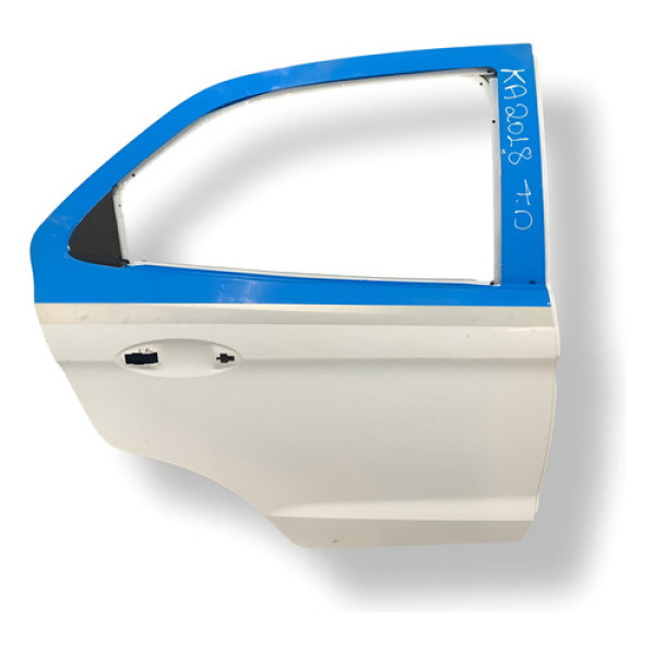 Porta Traseira Direita Ford Ka 2015 2017 2018 2019 2020 Traseira Direita Azul-turquesa