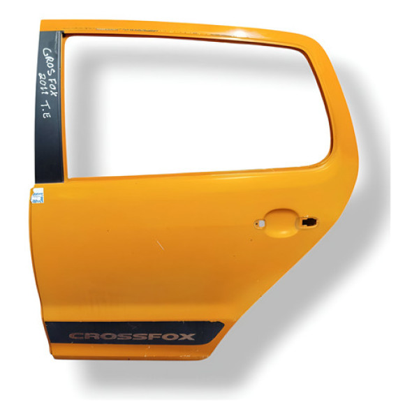 Porta Traseira Esquerda Volkswagen Crossfox 2011 2012 2013 Laranja Traseira Esquerda
