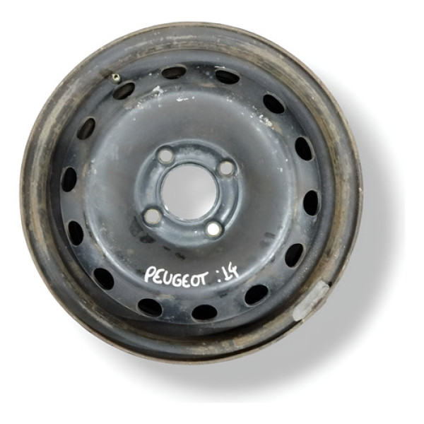 Roda Ferro Aro 14 Peugeot Preto