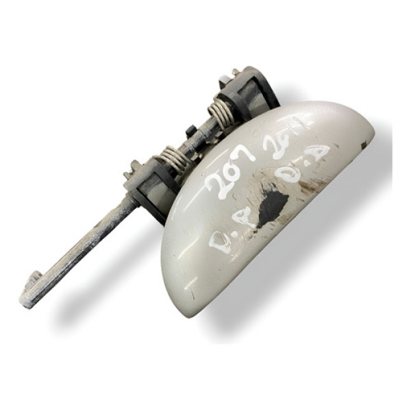 Maçaneta Externa Dianteira Direita Peugeot 207 1.4 2011 2012 Prateado Dianteira