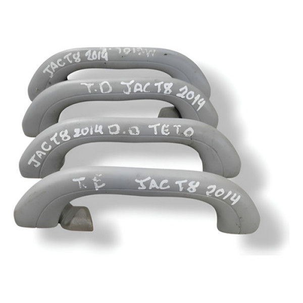 Jogo De Alças Puxador Teto Pqp Jac T8 2013 2014 - Prateado