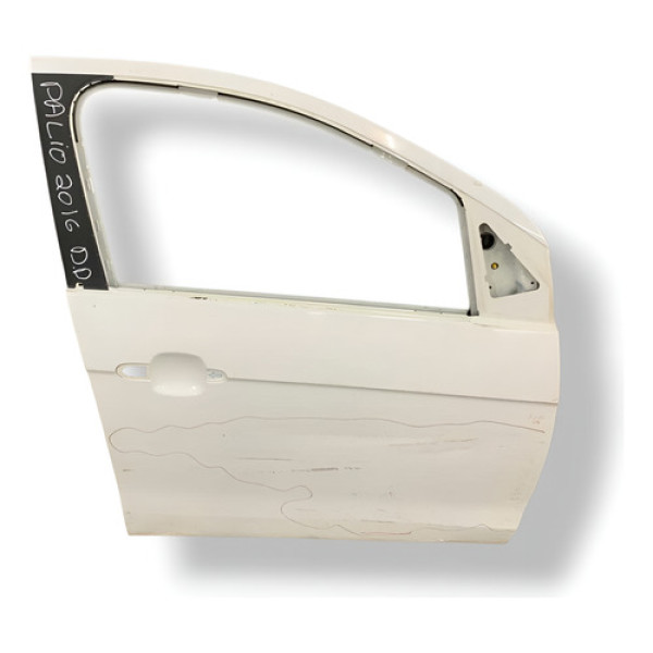 Porta Dianteira Direita Fiat Palio 2016 2017 2018 Detalhe Branco