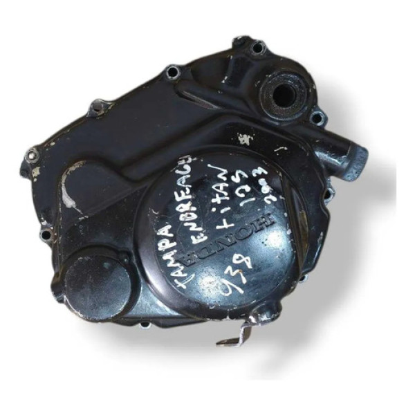 Tampa Lateral Embreagem Honda Cg 125 Titan 2000 2001 A 2008 Preto