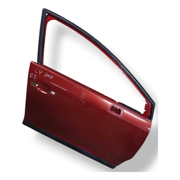 Porta Dianteira Direita Citröen C4 2008 2009 2010 2011 2013 Dianteira Dianteiro Vermelho