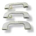 Trio Alças Puxador Teto Chevrolet Blazer 2.4 2009 2010 2011 Branco