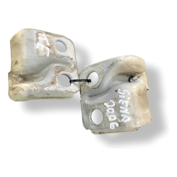 Par Dobradiças Porta Traseira Esquerda Fiat Siena 2005 2006