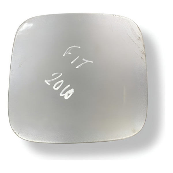 Portinhola Tampa Do Tanque Combustível Honda Fit 2010 A 2014 Prateado