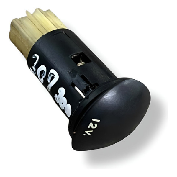 Acendedor Tomada 12v Peugeot 307 2006 2007 2008 2009 2010 Prateado