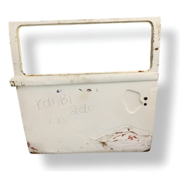 Porta Correr  Volkswagen Kombi 2008 2009 2010 2011 Detalhe Dianteira Direito Branco
