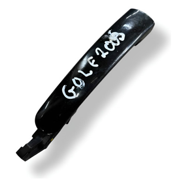 Maçaneta Externa Traseira Esquerda Vw Golf 2003 380837207 Preto Dianteira