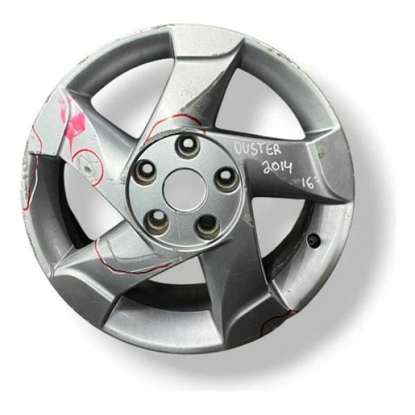 Roda Liga Leve Aro 16 Renault Duster 2014 Detalhe Prateado