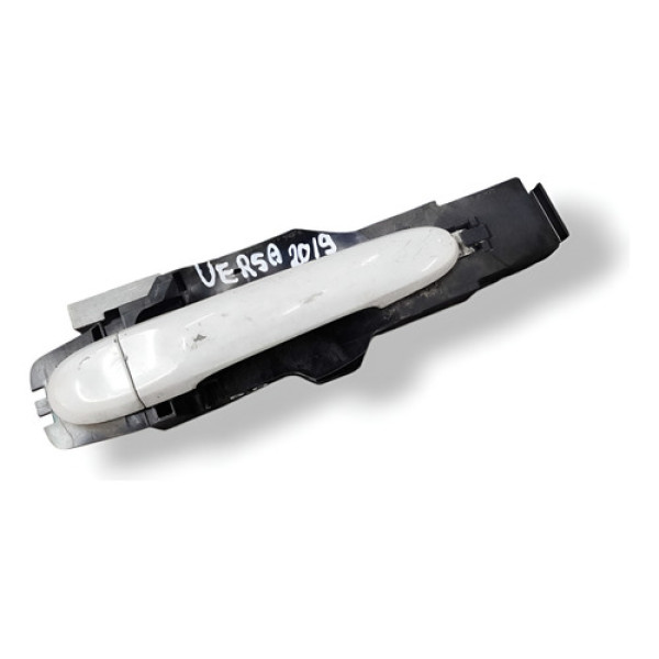 Maçaneta Externa Dianteira Direita Nissan Versa 2019 2020 Branco Dianteira