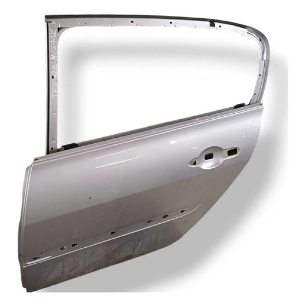 Porta Traseira Esquerda Renault Megane 2.0 - 2009 2010 2011 Traseira Esquerda Prateado