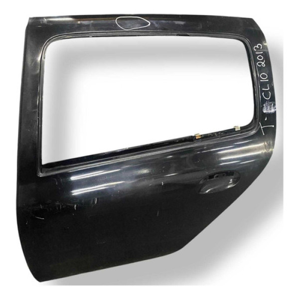 Porta Traseira Esquerda C/detalhe Renault Clio 1.0 2011 2012 Traseira Esquerda Preto