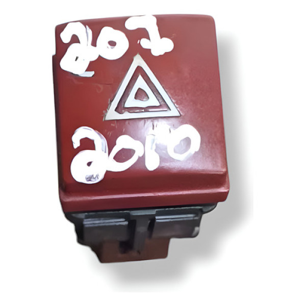 Botão Pisca Alerta Peugeot 207 Escapade 1.6 2009 96472122kr Vermelho