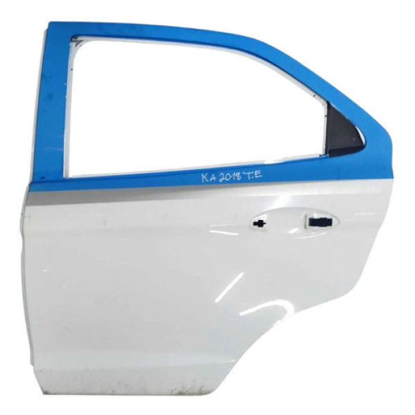 Porta Traseira Esquerda Ford Ka 1.5 2016/2017/2018/2019 Traseira Esquerda Azul