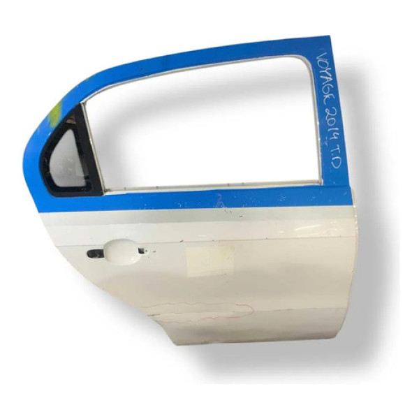 Porta Traseira Direita Volkswagen Voyage 2014 2015 Detalhe Traseira Direita Branco