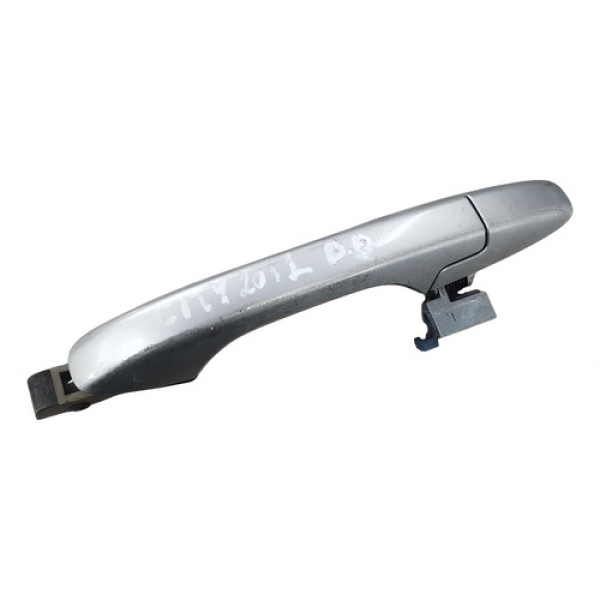 Maçaneta Externa Dianteira Direita Honda City 2012 2013 2014 Prateado Dianteira