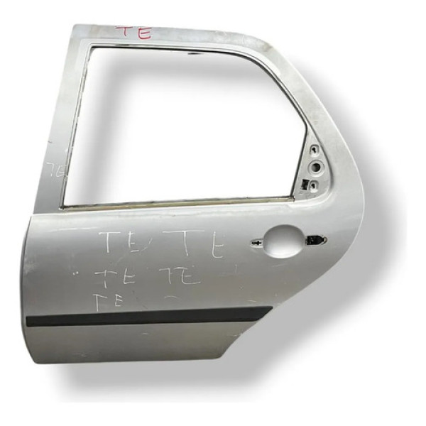 Porta Traseira Esquerda Fiat Siena Palio 2007 2008 2009 2010 Traseira Esquerda Prateado