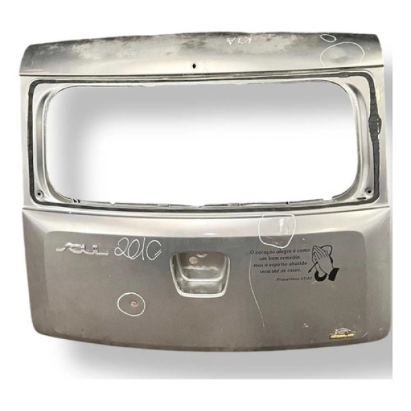 Tampa Traseira Porta Malas Kia Soul 1.6 2010/2011 Detalhe Cinza