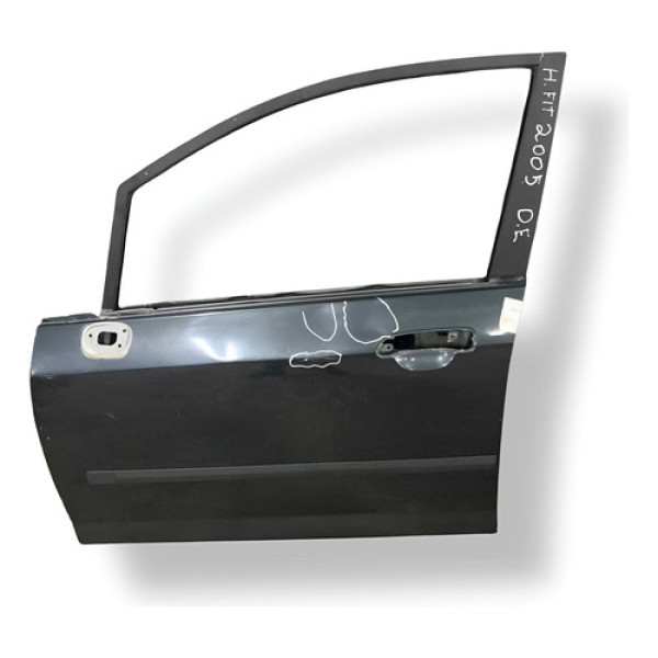 Porta Dianteira Esquerda Honda Fit C/detalhe 2004 2005 Dianteira Esquerdo Cinza