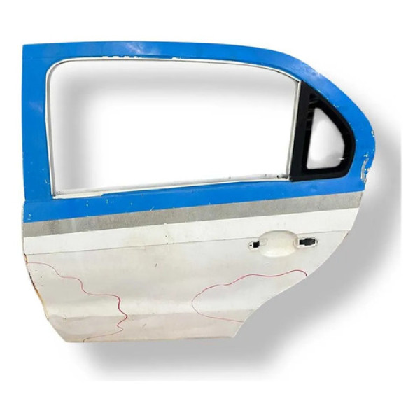 Porta Traseira Esquerda Volkswagen Voyage 2014 2015 Detalhe Traseira Esquerda Preto