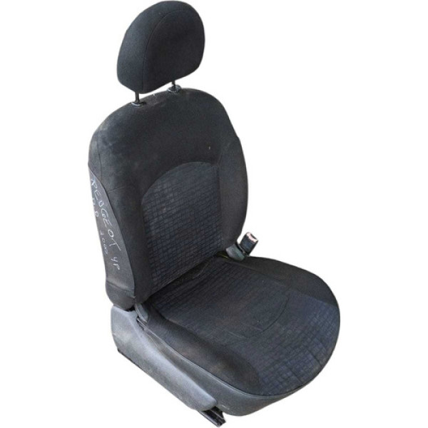 Banco Dianteiro Direito Peugeot 206 2000 A 2004 4 Portas Preto