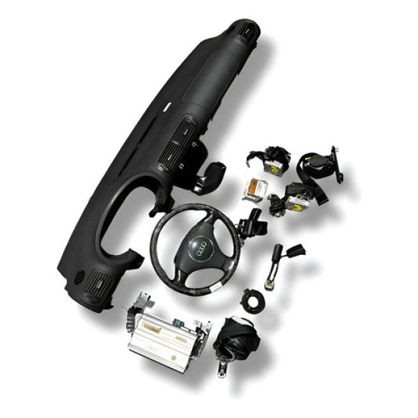 Kit Airbag Audi A3 2001 2002 2003 2004 2005 2006 - Preto