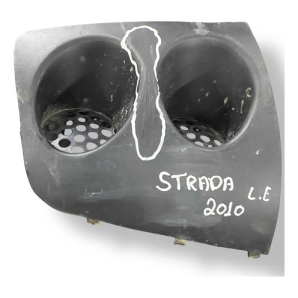 Moldura Grade Parachoque Esquerdo C/detalhe Fiat Strada 2010